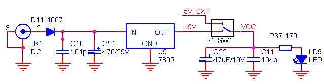 3) Công tắc nguồn. 4) LED chỉ báo nguồn Sơ đồ Power module trình bày như Hình 4-5. ) 0 ) ) /! ( / ) 0 schematic power modules Module này bao gồm các thành phần: 1) 16 phím.