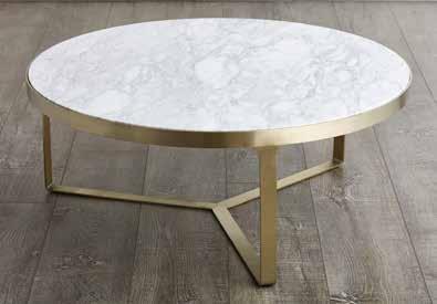 JULIUS MARBLE TABLES Round marble coffee and side tables with