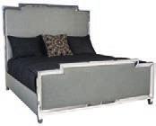 Also available in other fabrics; order as 363-XH04/XF04/XR04. 363-H05/F05/R05 METAL UPHOLSTERED PANEL BED 6/0 (CALIFORNIA KING) Overall: W 76-1/4 D 90-1/2 H 68 in. Overall: W 193.68 D 229.87 H 172.