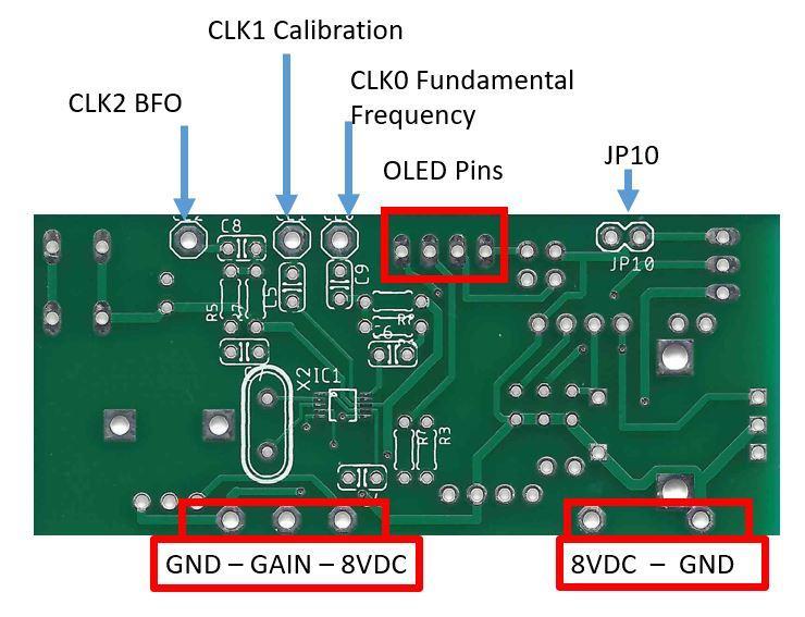 b) VCC on the Arduino is 3.3 volts DC. c) The VDD voltage on the SI5351A is 3.