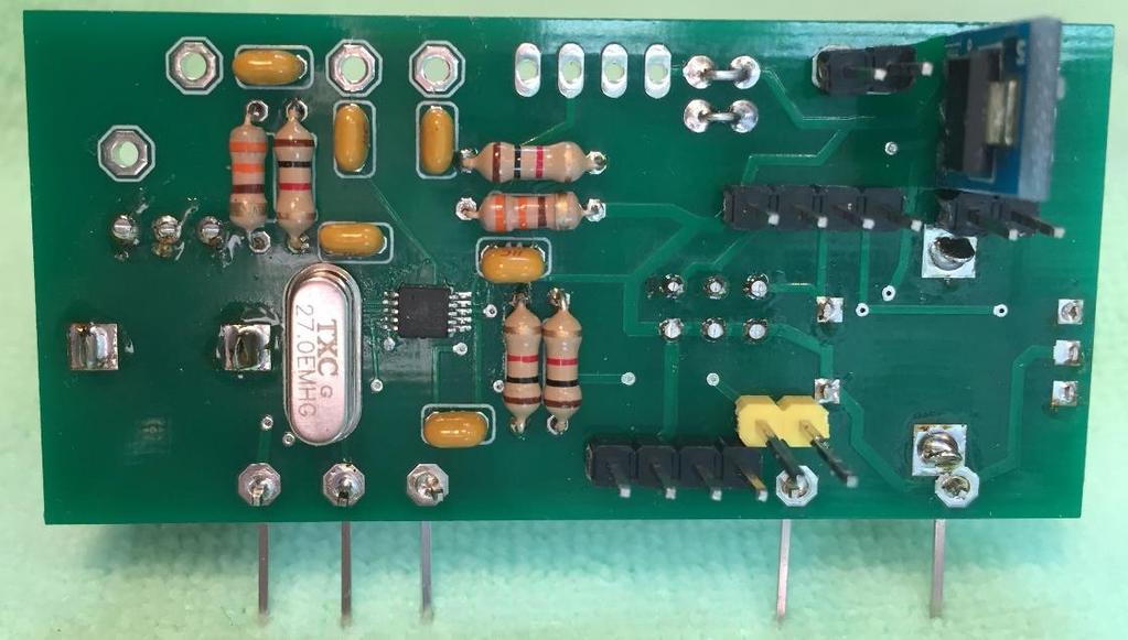 Back Side Assembly Solder the Voltage regulator to the back side of the PCB as shown in Figure 2. Vin pin is toward the center of the board while the GND pin is near the top edge.