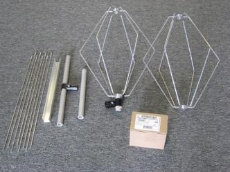 MaxRange Ultra Antenna Assembly Open the box and remove the antenna component bundle. Inspect for damage.