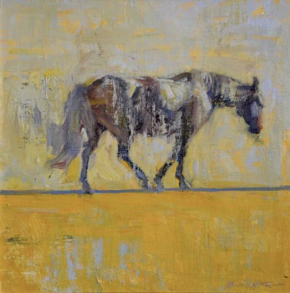 Horse In Yellow Quang Ho - Oil Abstracts are beautiful works of art, but can