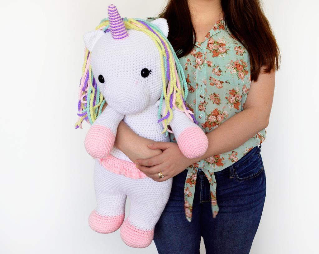 CONGRATULATIONS! Betsy the Big Unicorn is ready! Keep crocheting! God bless you. - Michelle Alvarez.