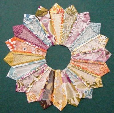 Press all the seams open. Sew your second set of petals together in this same manner.