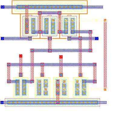 The following ig.7 is showing the layout of 5T TSPC D lip lop with MTCMOS. TABLE 4: RESULTS 5T TSPC D LIP LOP 5T TSPC D LIP LOP Parameters Dissipation (μw) 8 nm 9 nm 45 nm. V.8 V.7 V.9 V.5 V.7 V 3.