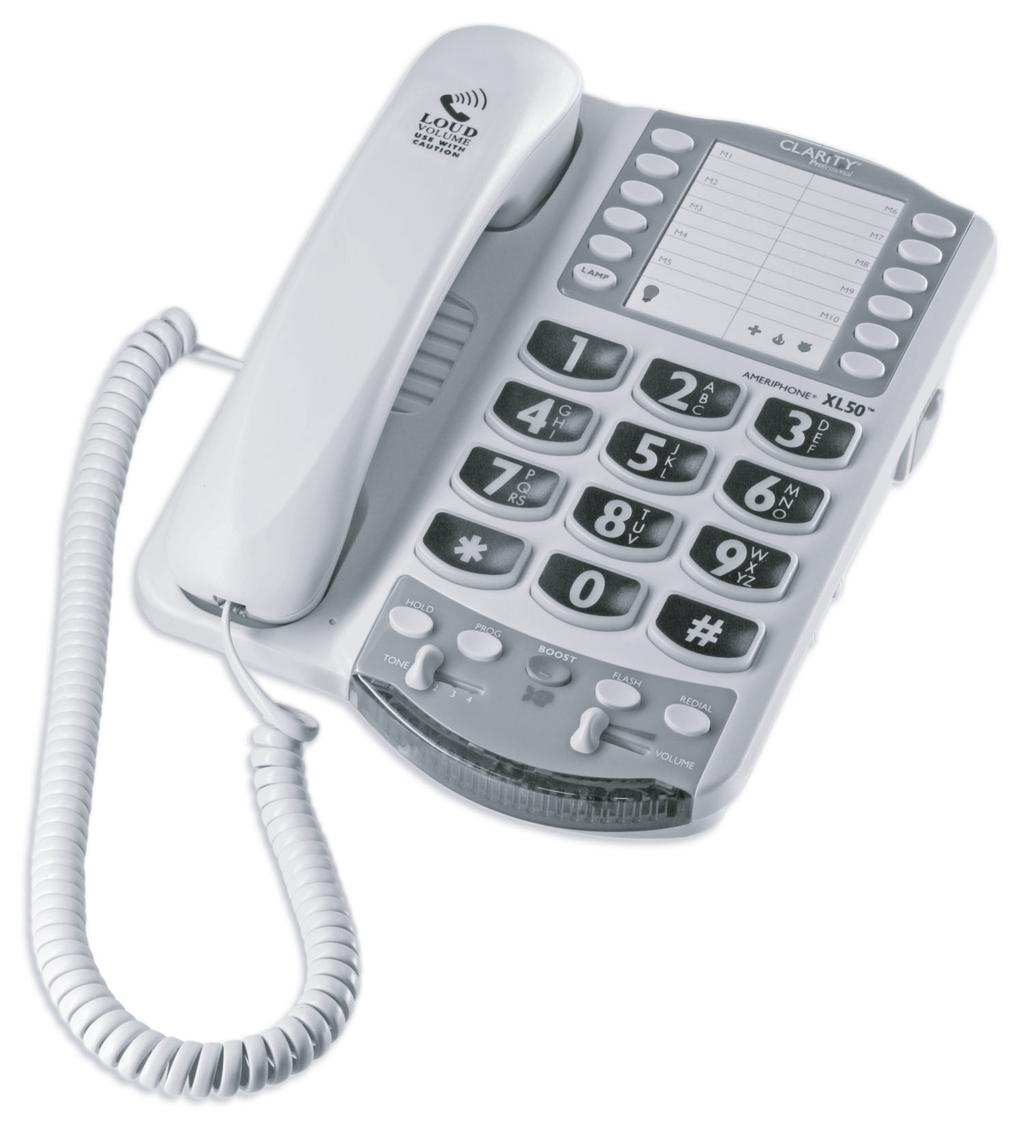 User Guide XL50 TM Ampliﬁed Telephone E