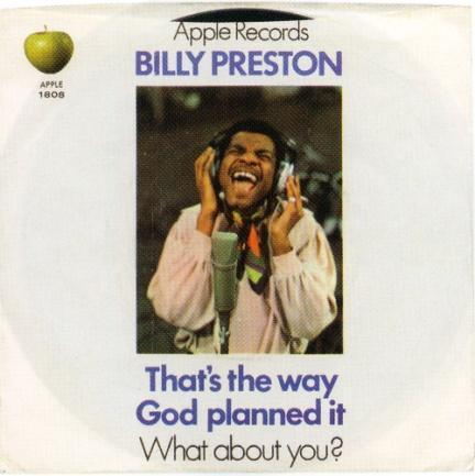 GOD PLANNED IT [Mono 5:34] (Billy Preston) Promo APPLE 1808 - THAT'S THE WAY GOD PLANNED IT / WHAT ABOUT YOU