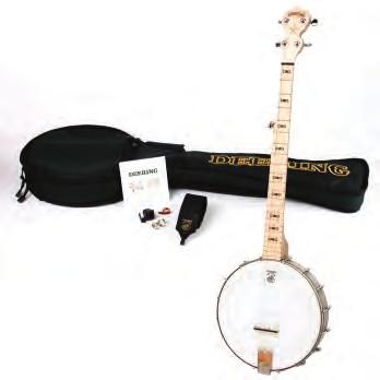 00 Get everything you need to successfully start playing the banjo: a Goodtime banjo, gig bag, banjo strap, picks, tuner and instructional DVD.