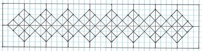 Figure 24-3rd diagonal extends to the dividing line at the top, the 4th extends to the bottom The first two lines actually follow the same rules, but they look a bit different.