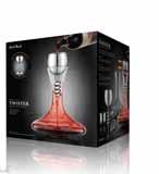 WDA934 WDA909 WDA934 Twister - Stainless Steel Aerator & Decanter Set Instantly oxygenate your wine; no need to wait for wine to breathe in an open bottle or decanter.