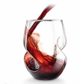 GG5009 Conundrum - Red Wine Glasses (Set of 4) Curves provide comfortable finger