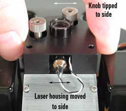 Preparing for Imaging 4 Figure 50 Laser alignment control when far out of alignment In some cases, particularly with highly reflective samples, you can use the 5500 SPM s video system to focus on the