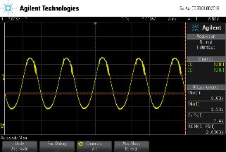 E. 3dB Points To determine whether the desired higher and lower 3dB frequencies are satisfied, a frequency sweep is conducted with a 20mV peak-to-peak input sine wave.
