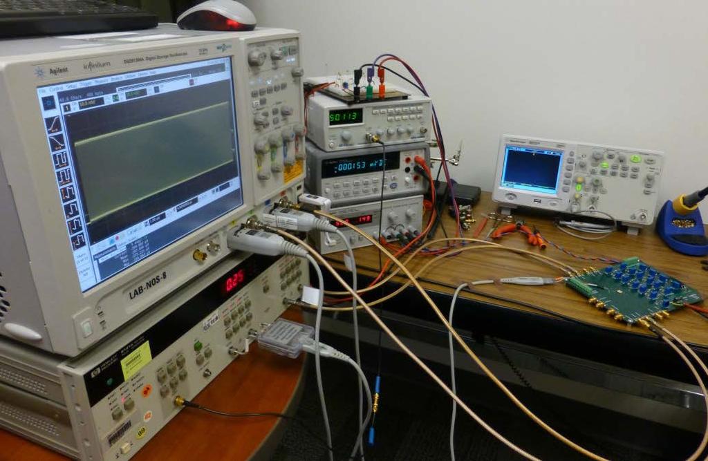 output signals were measured with an Agilent DSO91304A 13GHz, 40GSa/sec oscilloscope.