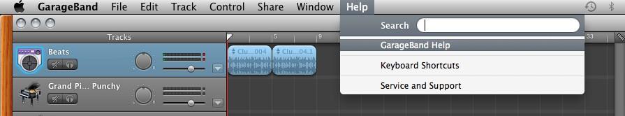 Click on GarageBand Help. A window will popup and you will need to look at Lesson 4 Play and record your electric guitar.