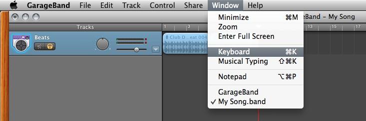 Adding more music On GarageBand you have the option to record your own music using a keyboard.