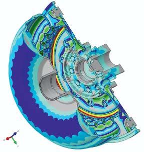 Our task is to ensure the technical functions as well as the strength and the service life of the torque converter by means of simulations in the product