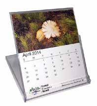604-872-3231 1-888-872-3231 www.printedpromoproducts.ca 45 Desktop - CD Case Easel Calendars Photos with bleed (4 7 /8 x 2 3 /4 ) Set up charges included.