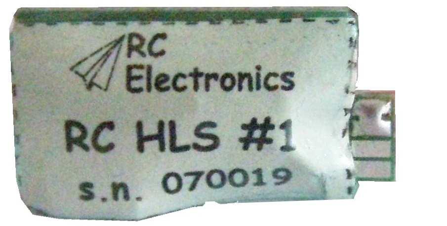 Hardware Figure 1 shows the RC HLS #1 hardware module. To ESC To receiver Figure 1.