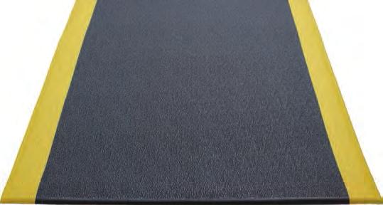 Soft Step anti-fatigue matting Anti-Fatigue 3/8 vinyl construction ensures higher durability and better resilience than ordinary sponge mats Colors Available Grey Black Vinyl Construction Vinyl foam