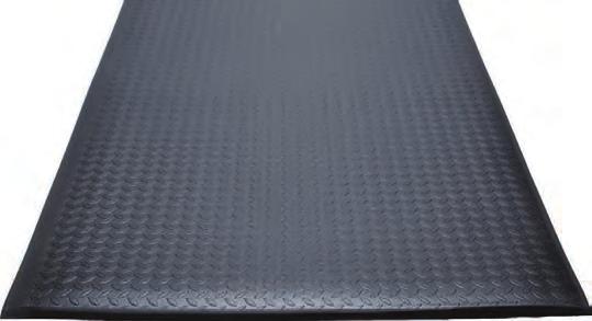 Soft Step Supreme anti-fatigue matting Anti-Fatigue ½ vinyl construction ensures higher durability and better resilience that ordinary sponge mats Top Patterns Diamond Plate Pebble Vinyl Construction