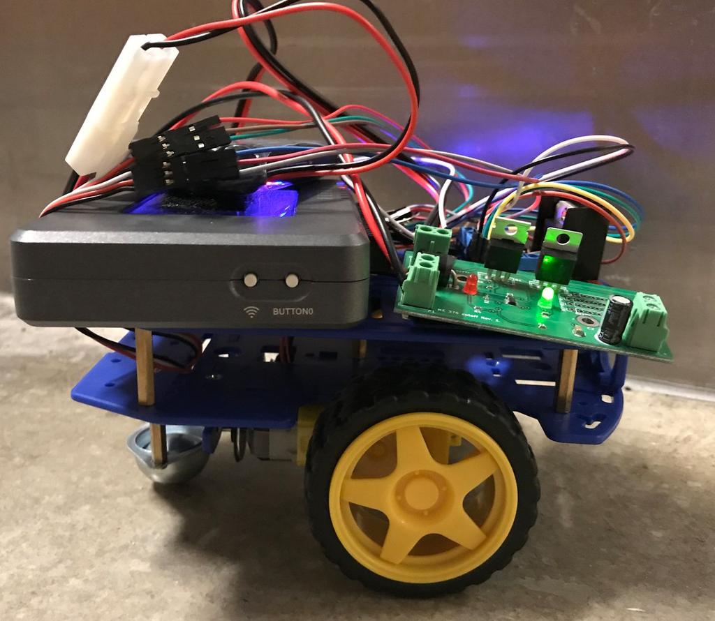 Introduction: The goal of this project was to build and program a two-wheel robot that travels forward in a straight line for a distance of 74+ inches, and then backwards in a straight line for