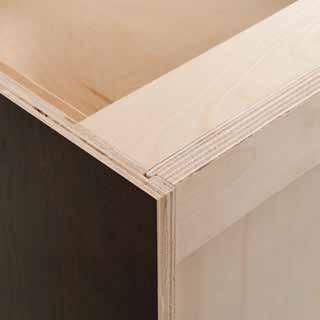 The features associated with our standard cabinet boxes (see below) assure a well constructed cabinet and respect any budget.