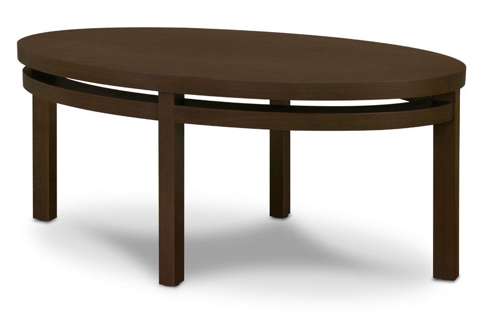 The Caterina Occasional collection features round end tables and round or oval shaped coffee