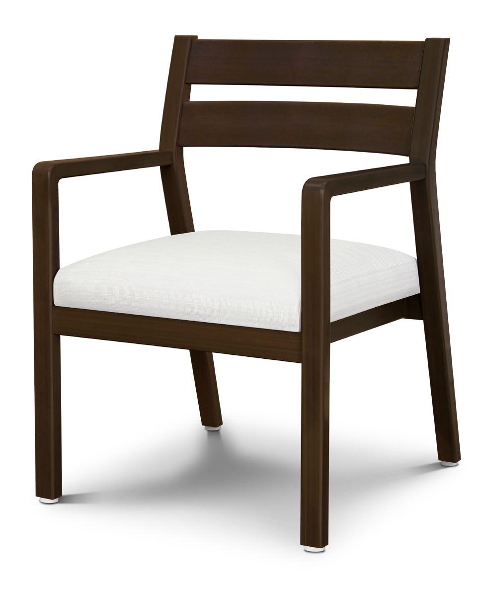 Caterina Guest Chair UPHOLSTERED BACK ARMLESS These thoughtfully designed chairs