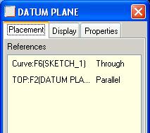 Create a datum plane