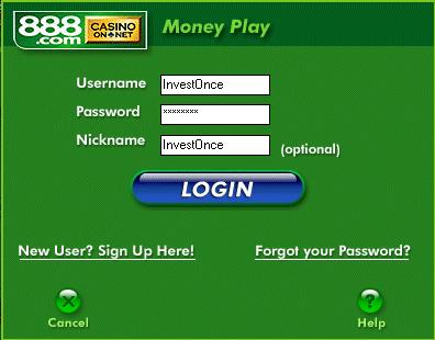 Log in to your Money Play account.