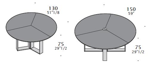 Product: ROUND - SQAURE TABLES Altagamma is a product designed for executive and meeting areas.