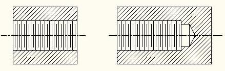 Thread Representations Threads may be represented in three (3) ways: pictorial, schematic and simplified.