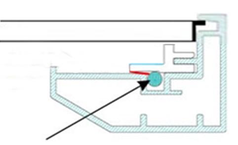 (6) Fasten the remainder of the fix plates in the empty locations in the red markings to complete attaching the screen material. (Fig.12) (Fig.12) Center Support Bard 1.