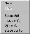 Tecnai on-line help User interface 14 Changing a function assignment Click with the right-hand mouse button on a part of the binding display panel that holds the function description for the knob or
