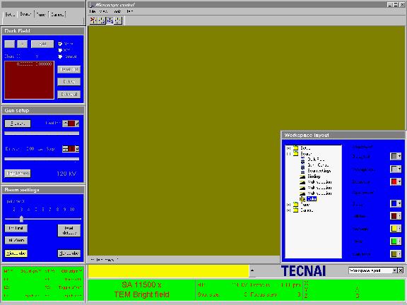 Tecnai on-line help User interface 211 In order to achieve some of these color adjustments the workset temporarily changes the default Windows color selection (if you change the window background -