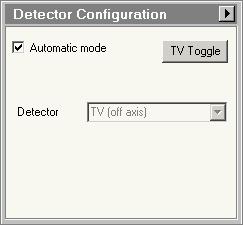The button is present : In automatic mode, when the viewing screen is lifted. In manual mode, always 4.26 Detector Configuration Options The Detector Configuration Options Control Panel.