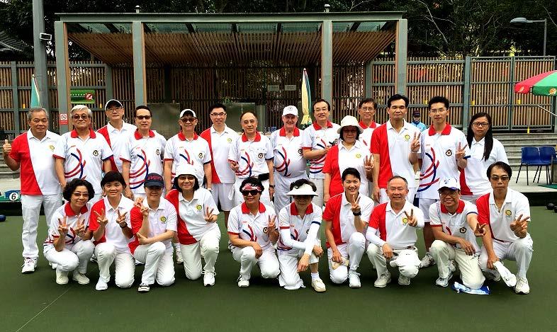 Friendly Match with Asia Bowling Club (ABC)/ 與亞洲草地滾球會友誼賽 The game was organised by ABC.
