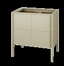 Design your Brit Bathroom in steps BRIT Collection CHOOSE YOUR VANITY, TOP AND SINK VANITIES TOPS Choose from counter top sink cutout styles to fit