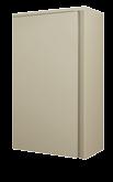 9-/" x 7-/" x -/" " Tall E070-R-E0 Bristol Beige (E0) soft-close door with finger pull fixed glass shelves Door opens R to L Stackable (max )