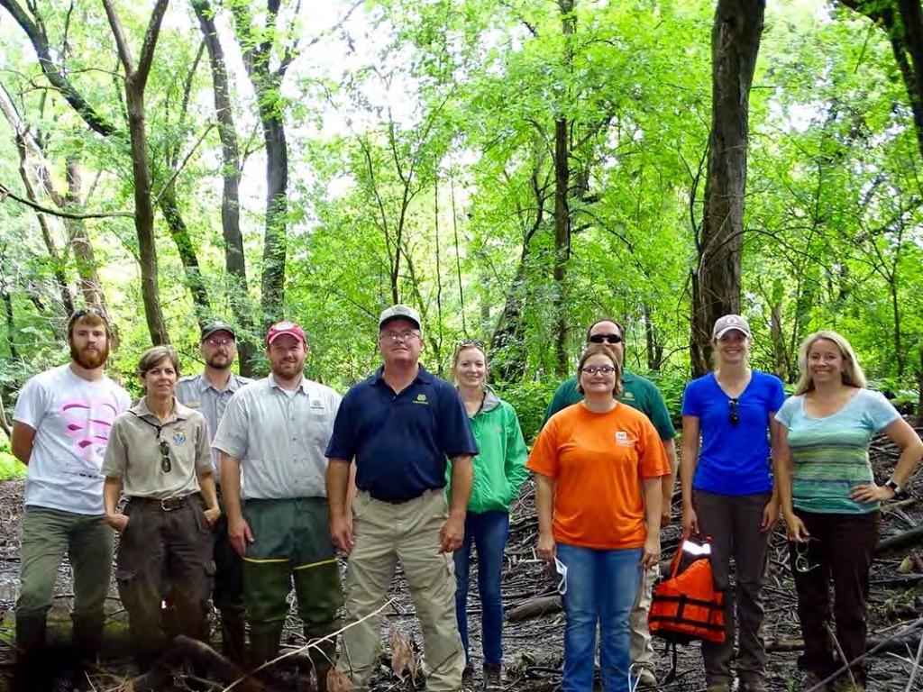 Big Timber On July 20, 2016, the US Army Corps of Engineers, IA Department of Natural Resources, and the US Fish and Wildlife Service inspected the Big Timber Habitat Rehabilitation and Enhancement