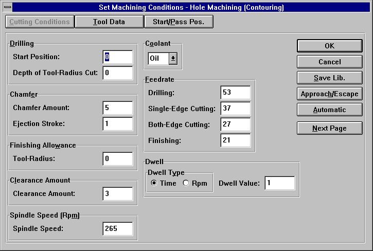 6. MACHINING DEFINITION B-62824EN-1/01 (10) Contour chamfering Dialog box