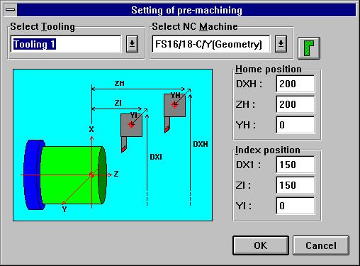 3.PROGRAMMING EXAMPLES B-62824EN-1/01 (7) Pre-machining definition Click the button to display the pre-machining definition input screen.