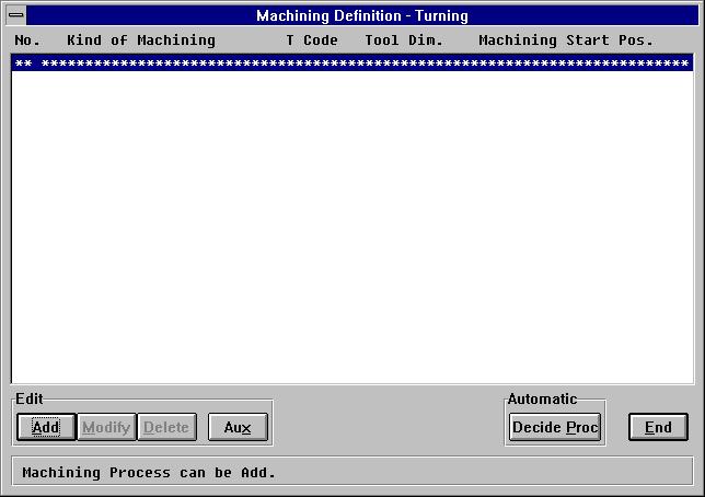 3.PROGRAMMING EXAMPLES B-62824EN-1/01 (8) Machining definition (a) Turning Click the button on the side menu to display the machining definition