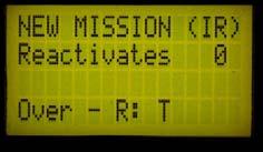 New Mission (IR). This will start a new game for any phaser targeted by the master controller.
