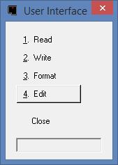 1. Select Edit from the main menu, then select Open, and select the