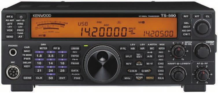 06 APPEARANCE DESIGN: DESIGN CONCEPT REVEALED BY DESIGNING ENGINEER The design development of the TS-590S was started by asking myself What are the characteristics that make KENWOOD s HF transceivers