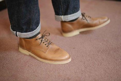 MATERIALS All Crown Northampton footwear is made using the finest raw materials, sourced from local leather merchants.