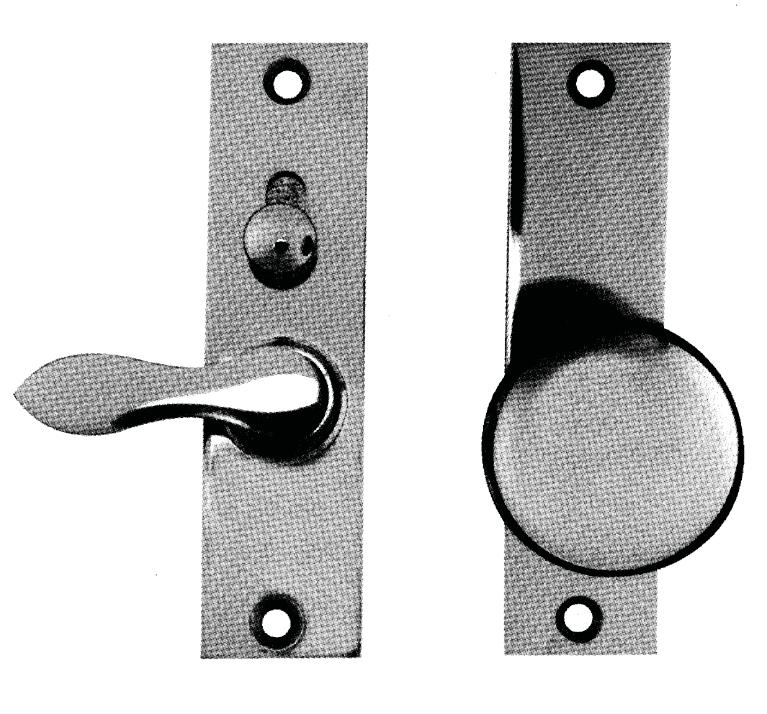 HARDWARE SELECTION Touchstone Woodworks Ravenna Ohio (330) 297-1313 LOCKSETS Select one per single door or one lockset & one dummy trim per pair of double doors MERIT METAL PRODUCTS 20356 A½ X2